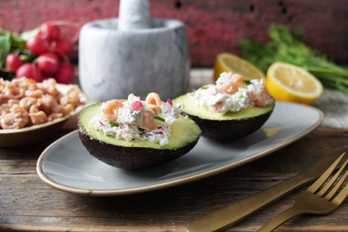 Gefüllte Avocado mit Nordseekrabbenstipp 2