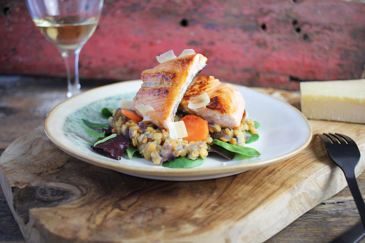 Lachs auf Linsen Rezept 3