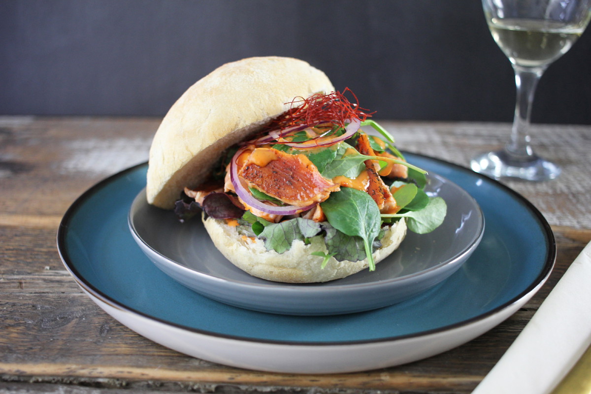 Pulled Lachs Burger