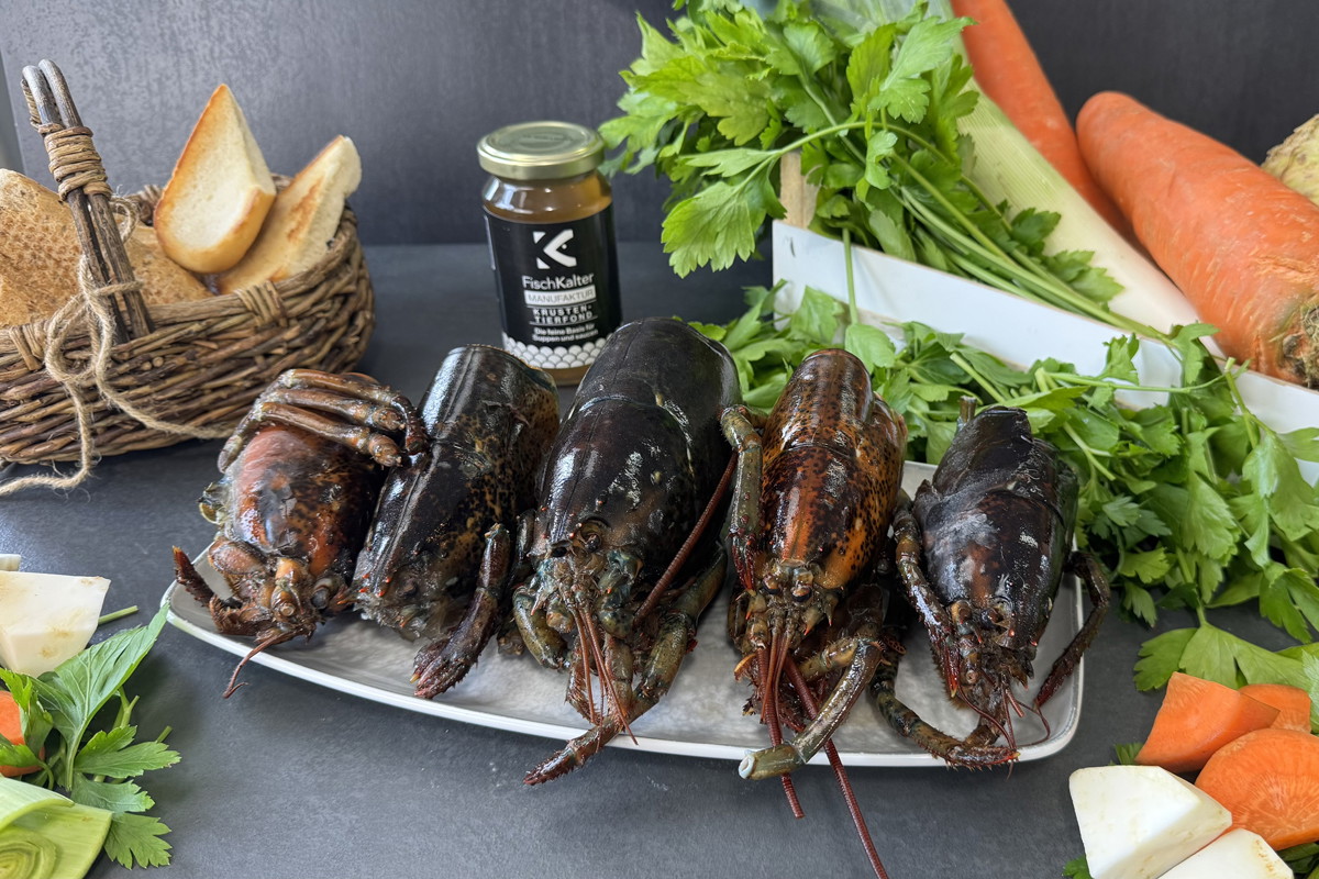 Rohe Hummer Karkassen
