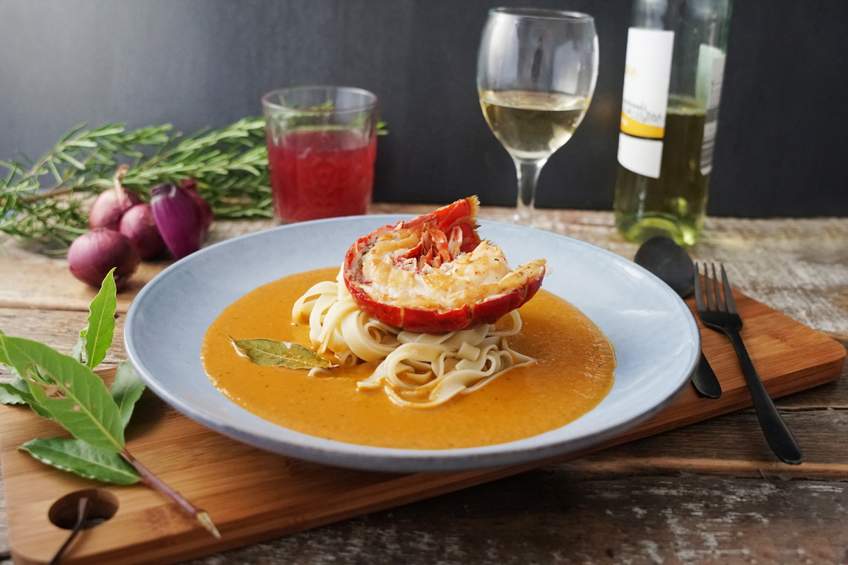 Hummer an Tagliatelle Bisque