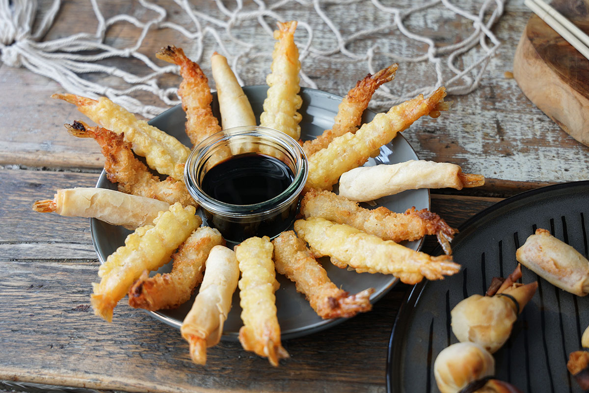 SNACK BOX mit Shrimps - Tapas & Starter