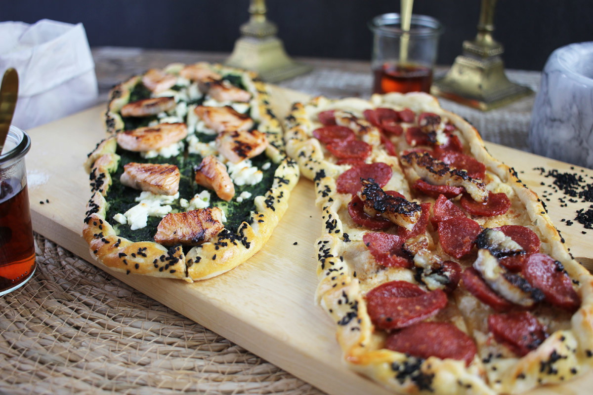 Pide mit Lachs und Kabeljau