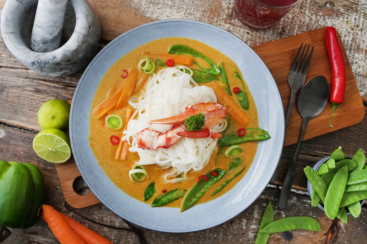 Asia Curry mit Hummer