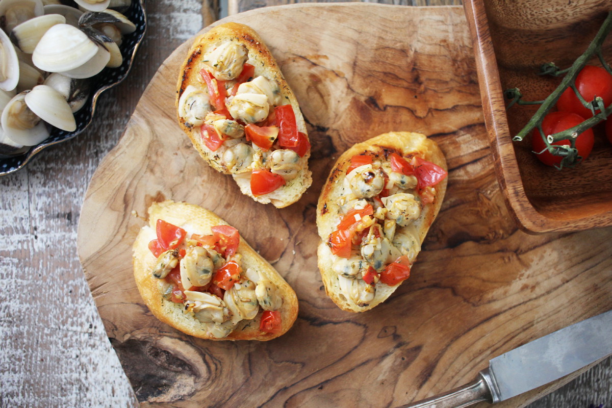 Bruschetta mit Venusmuscheln Rezept 2