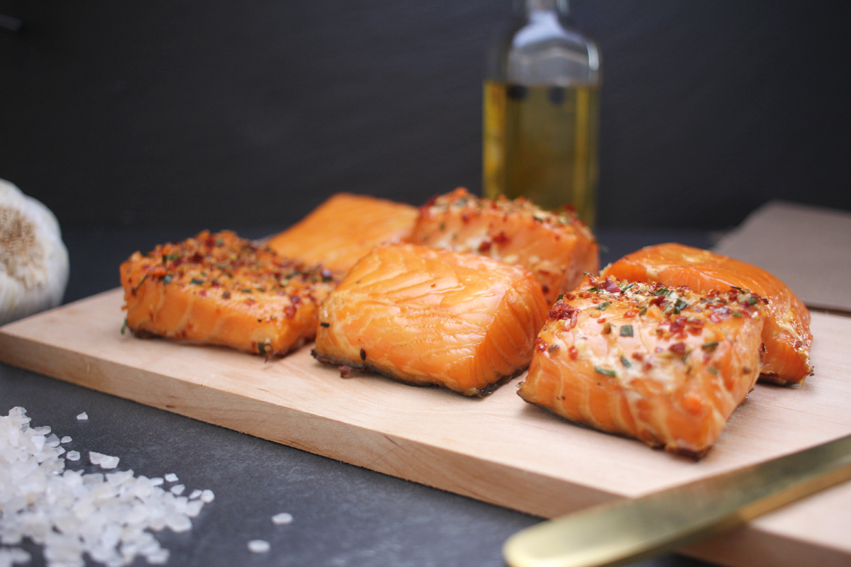 Stremellachs Würfel - Fingerfood