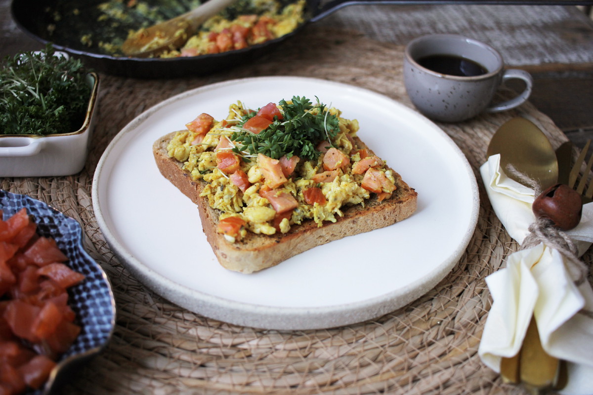 Rezept: Rührei mit Räucherlachs