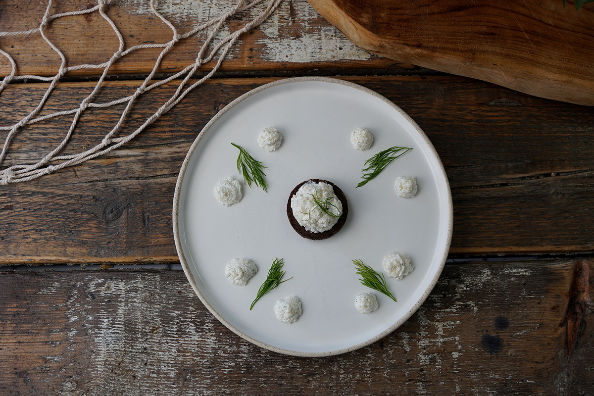 Caviarcreme mit Garnelen