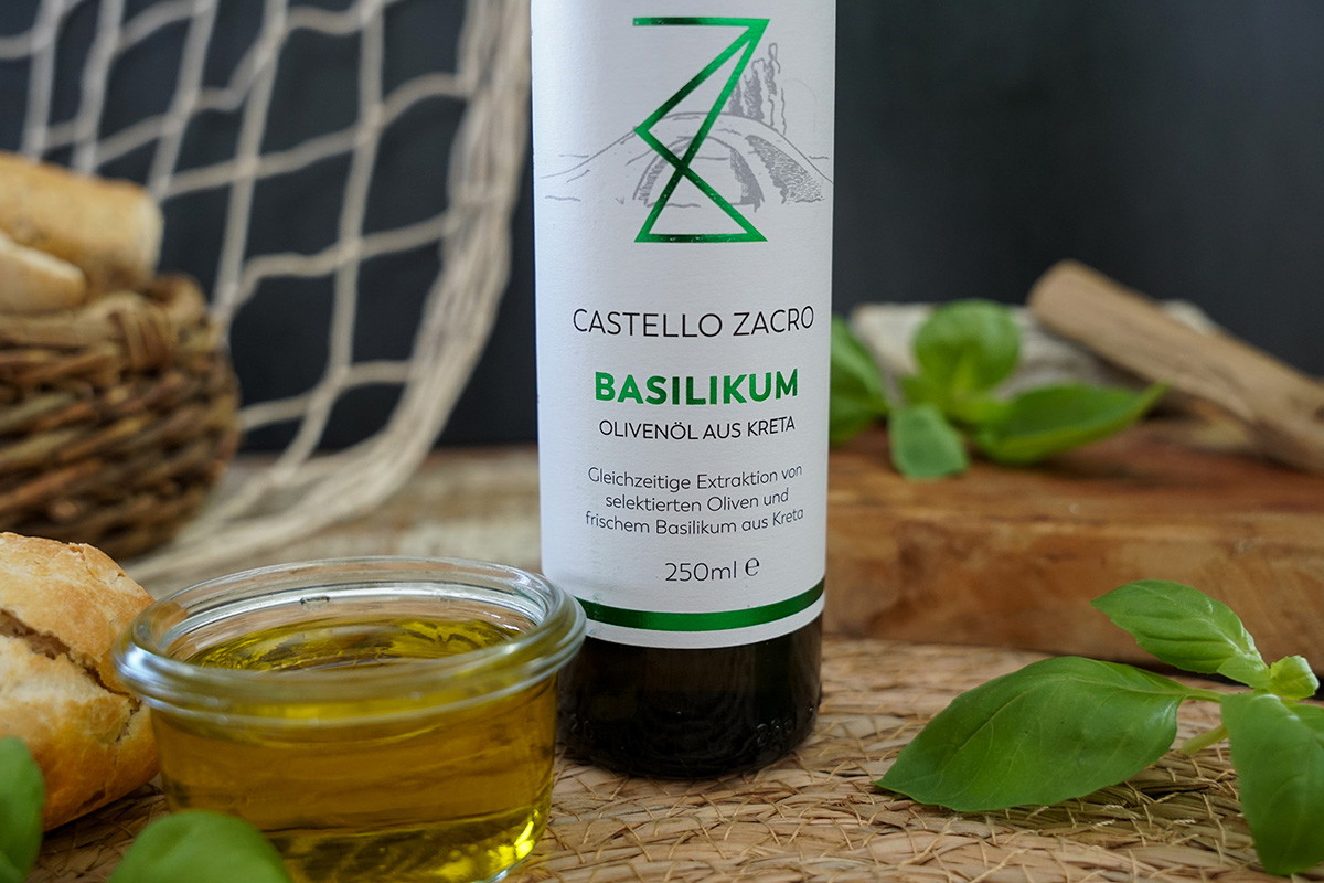 Castello Zacro Basilikum-Olivenöl