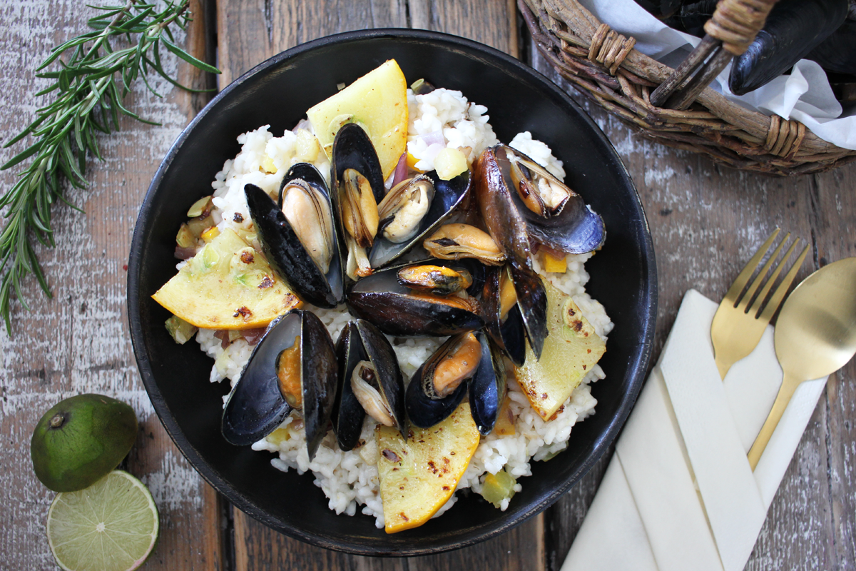 Risotto mit Miesmuscheln Rezept