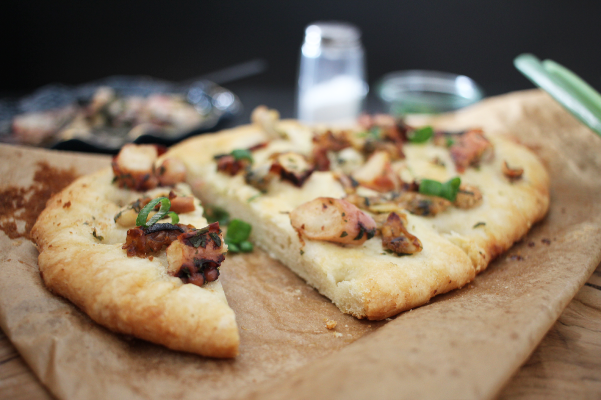 Focaccia mit Frutti di Mare