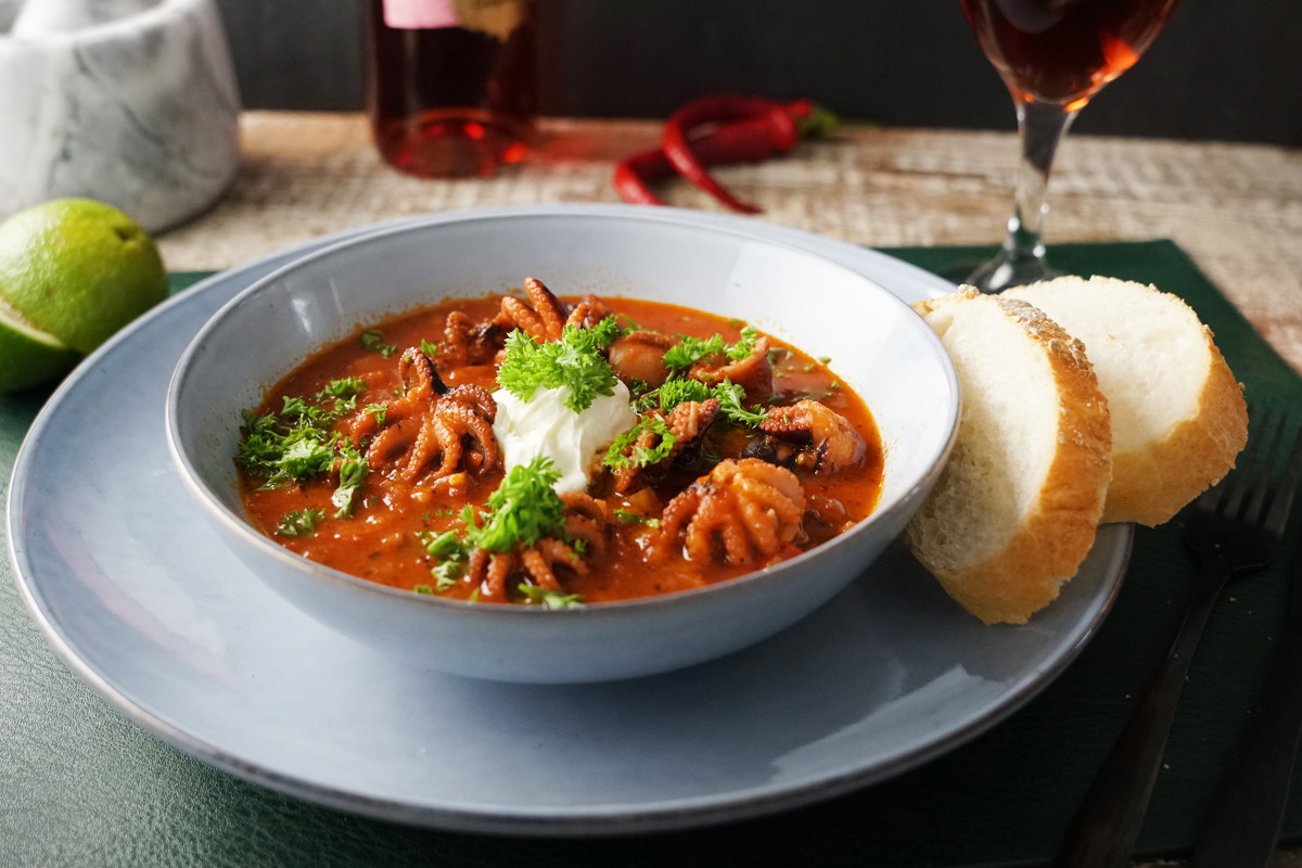 Baby Oktopus Arrabbiata