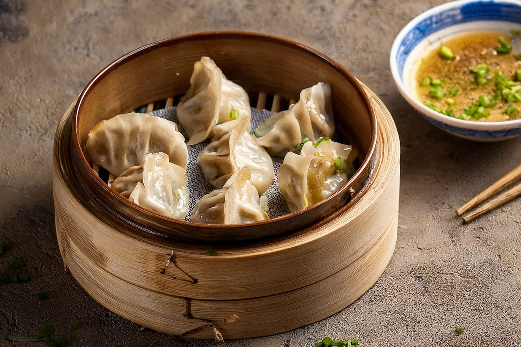Gyoza mit Shrimps